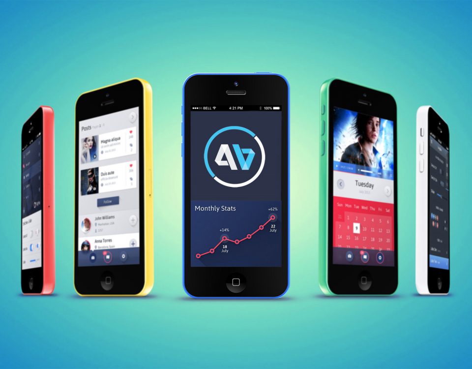 Photo of rotating iPhones